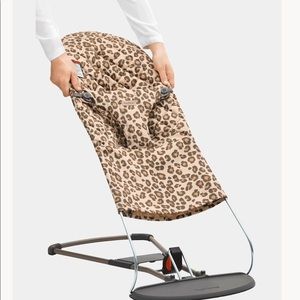 Baby Bjorn Bouncer Cover - Beige/Leopard - Cotton, Classic Quilt - New w/o tags